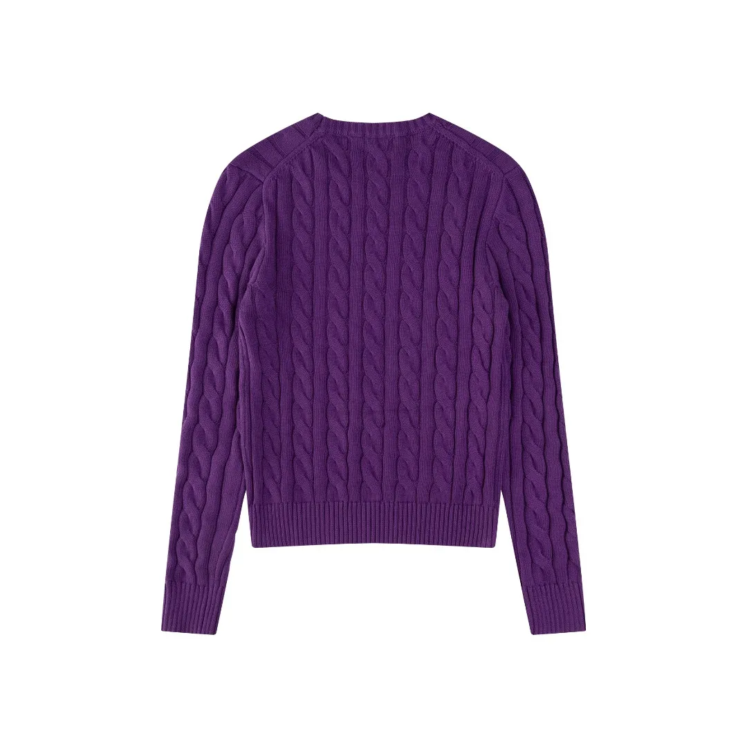 P220 #R91 RALPH LAUREN Ralph Lauren fourteen colors classic small label embroidery round neck pullover cable cardigan sweater men's top, high-density LOGO embroidery on the chest, original customization of tag accessories. Made of pure cotton yarn, pure cotton is skin-friendly and comfortable, small label war horse embroidered twist button round neck sweater 🐎 high quality, follow the blogger to learn how to wear it! Let’s buy a Ralph Lauren cable sweater. It’s a super hard-to-find series after it became popular. It’s hard to find one on the official website. It’s simple and practical to wear, with a lazy and loose feel. The thickened fabric has more texture, feels soft and delicate, and has a loose fit. Whether worn alone or layered, you can wear different styles of fashion with just one piece!   Size：XS S M L Sleeve length: 59/60/61/62/63